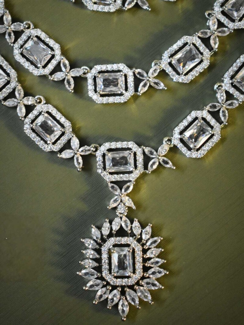 Lerora Rodium Plated three layered AD SET. - Image 2