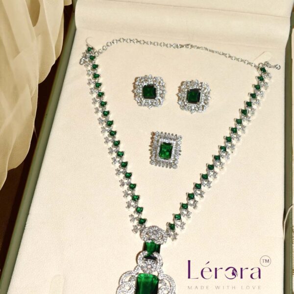 Nita Ambani Inspired Necklace Set -Green