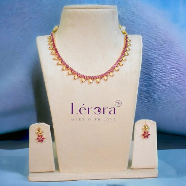 Lerora - Cute One gram gold necklace. LJ16