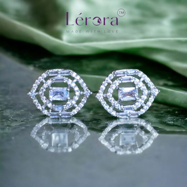 Eye Stud american diamond solitaire earrings