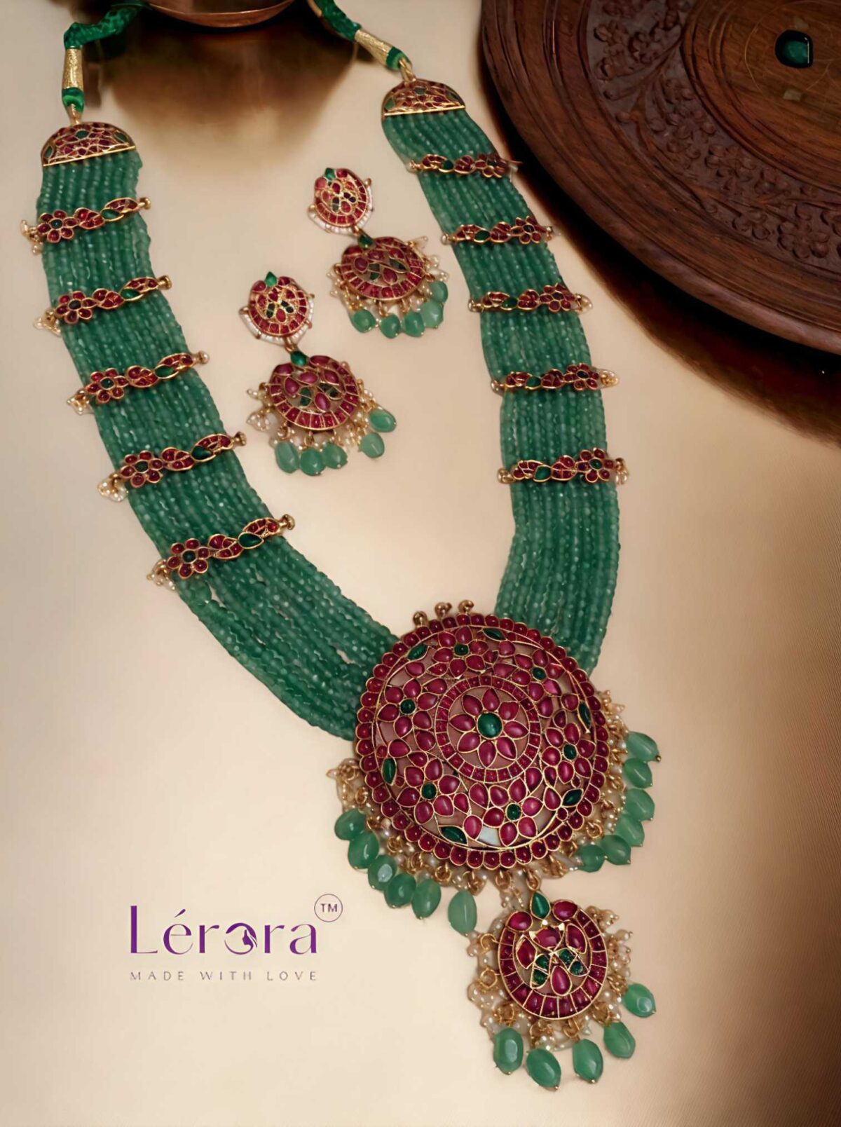 LERORA Exclusive 8 Layered Haaram Set: Elegance & Tradition Combined LJ8