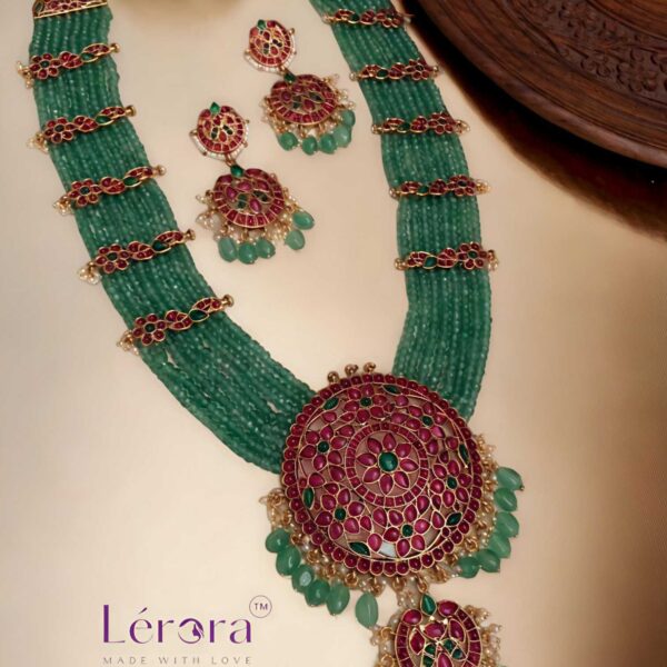 LERORA Exclusive 8 Layered Haaram Set: Elegance & Tradition Combined LJ8