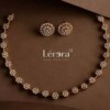 Tanishq-Inspired Gold Plated Necklace Set for Women – Traditional Bridal Jewellery Set with Earrings